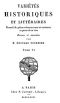 [Gutenberg 48477] • Variétés Historiques et Littéraires (06/10) / Recueil de piéces volantes rares et curieuses en prose et en vers